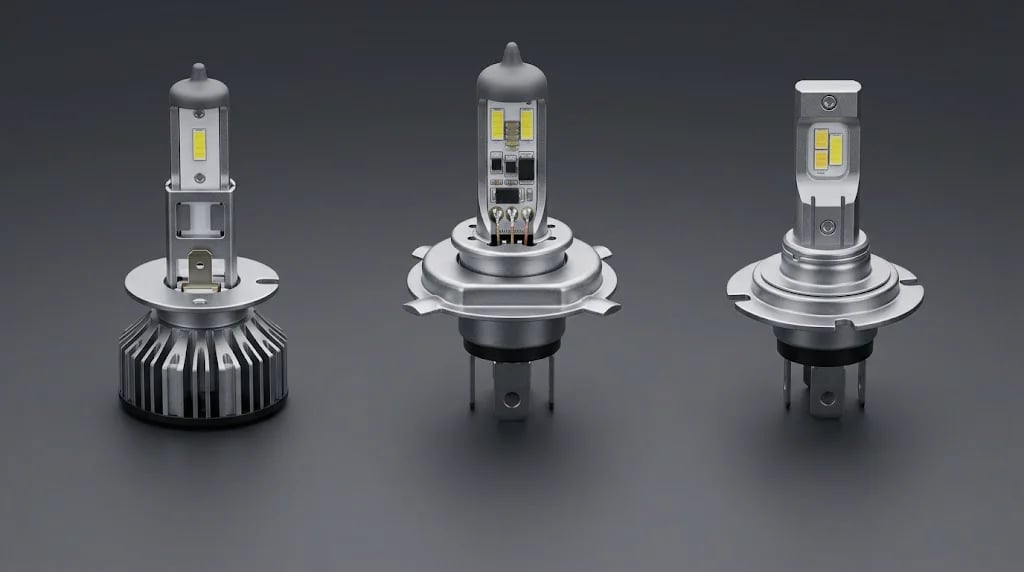 مقایسه پایههای هدلایت H1، H4 و H7 پژو